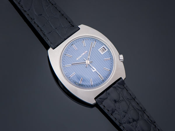Bulova Accutron Stainless Steel 218 Blue Dial Watch