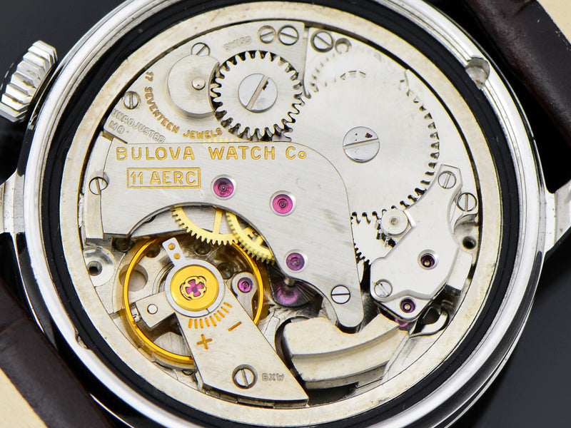 Bulova Stainless Steel Wrist Alarm Watch Movement