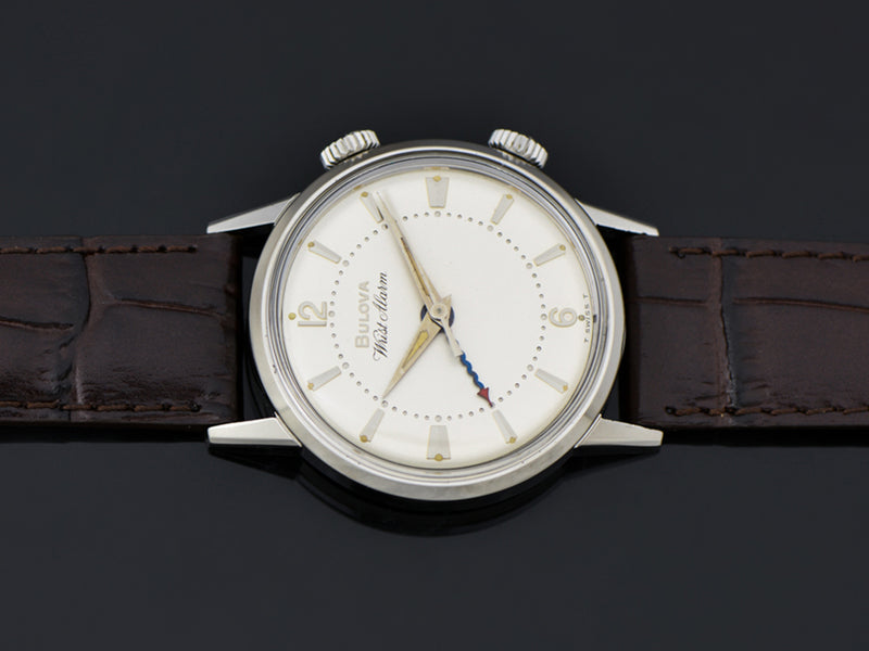 Bulova Stainless Steel Wrist Alarm Watch