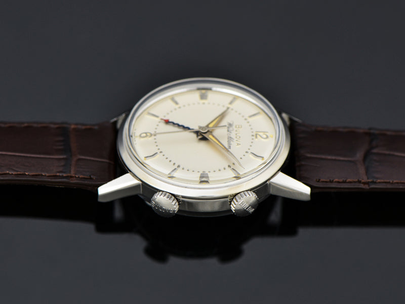 Bulova Stainless Steel Wrist Alarm Watch