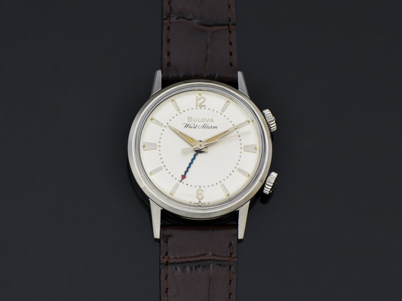 Bulova Stainless Steel Wrist Alarm Watch