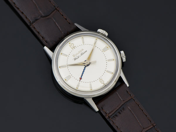 Bulova Stainless Steel Wrist Alarm Watch