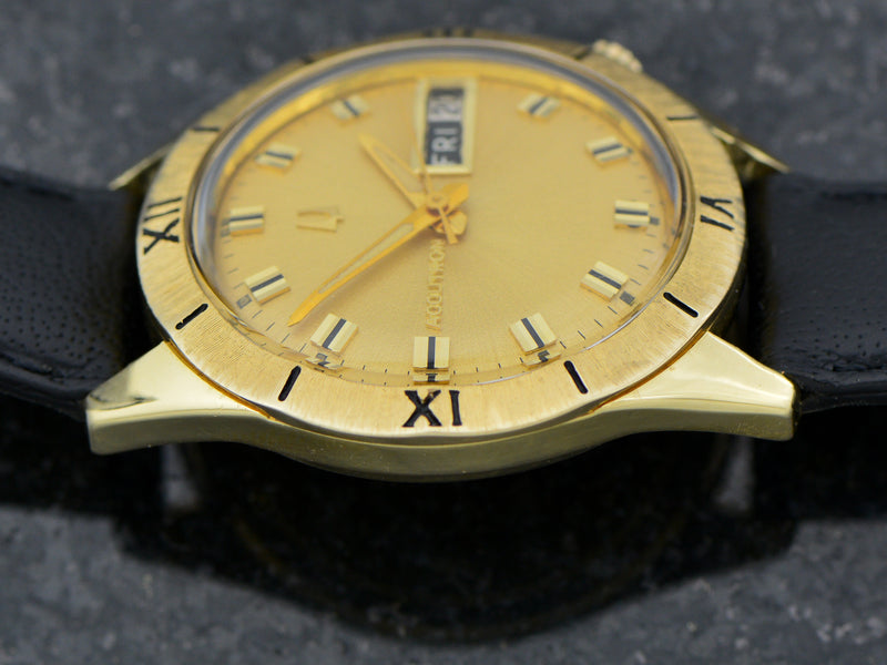 Bulova Accutron 14K Roman Numeral Bezel