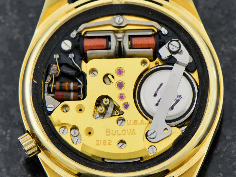Bulova Accutron 14K watch's movement 
