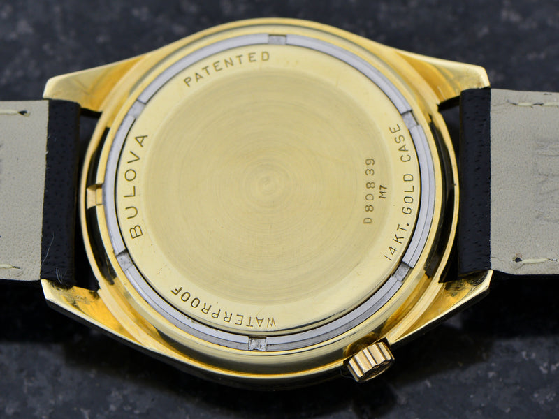 Bulova Accutron 14K Roman Numeral Bezel