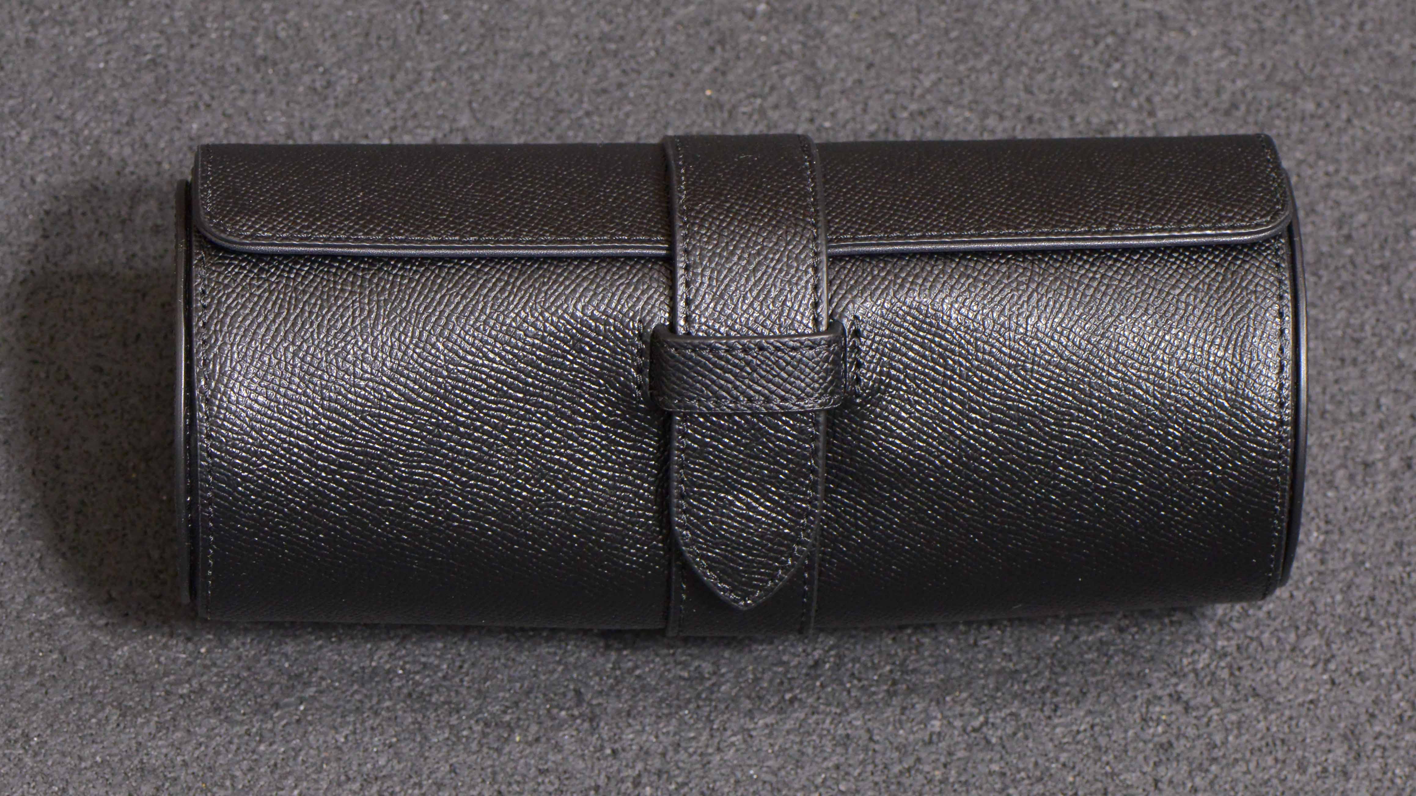 Coach Black Leather Watch Roll | Watch Storage