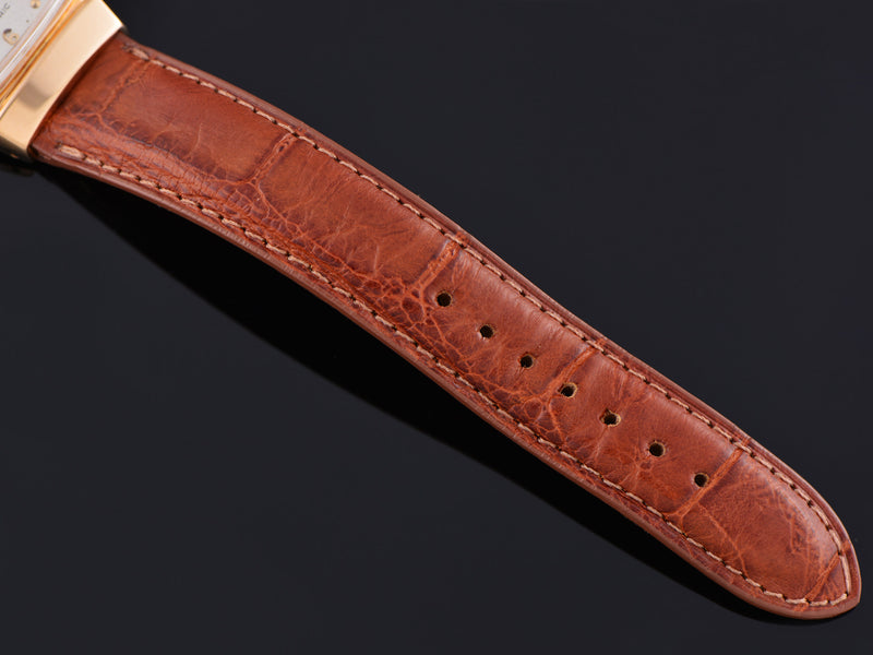 Gently Used Genuine Alligator Brown Watch Band 