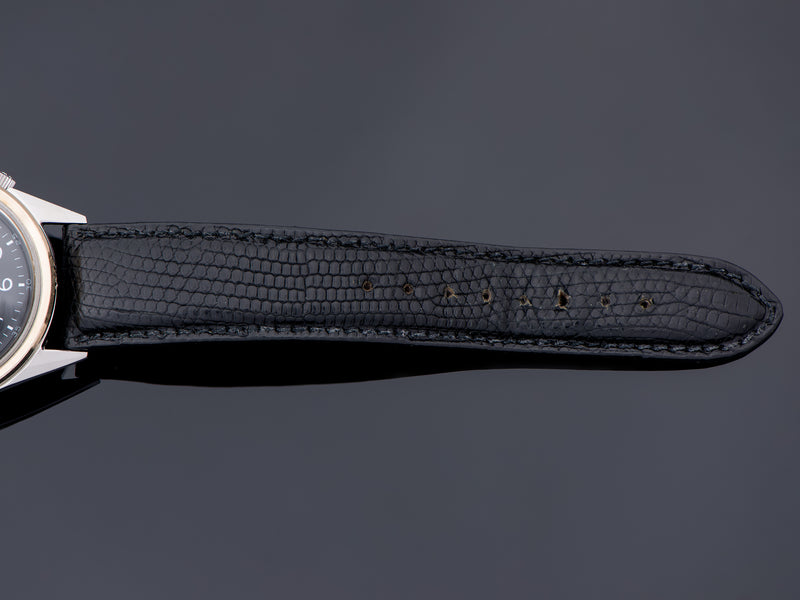 Gently Used Genuine Lizard Hamilton Black Strap