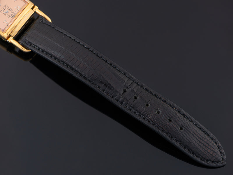Gently used Genuine Lizard black strap 