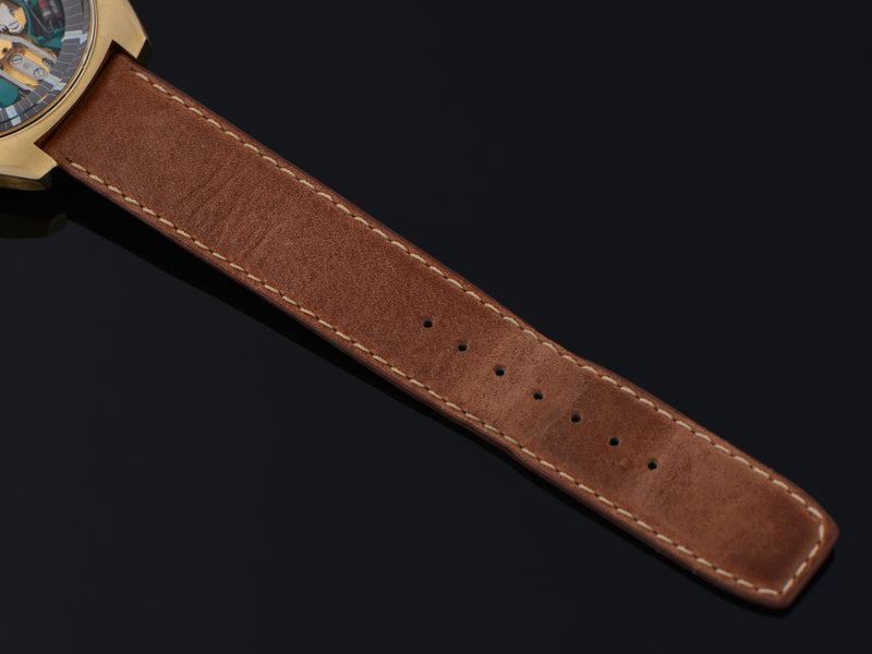 Genuine Leather Brown Watch Band