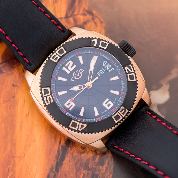 Gevril Hercules Watch ESA 9158 Dynotron Electronic Movement