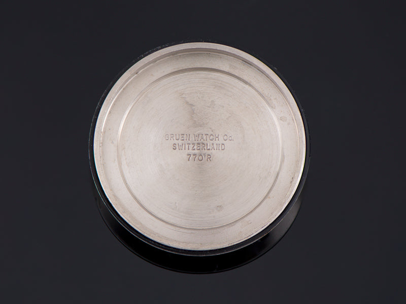 Gruen Chronograph Valjoux 7730 Inner Watch Case Back