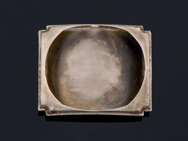 Gruen Curvex "Batwing" Driver's Inner Watch Case Back