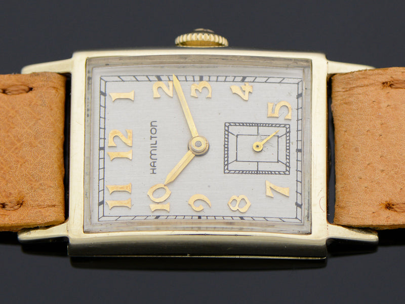 Hamilton 10K Solid Gold Brockton Vintage Watch