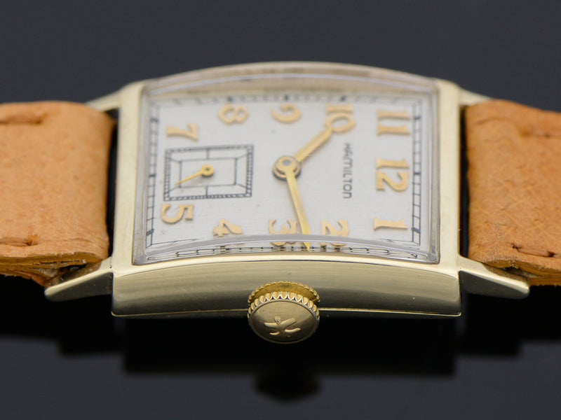 Hamilton 10K Solid Gold Brockton Vintage Watch