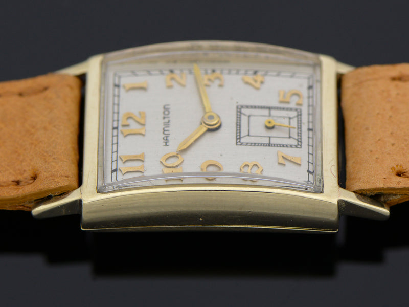 Hamilton 10K Solid Gold Brockton Vintage Watch