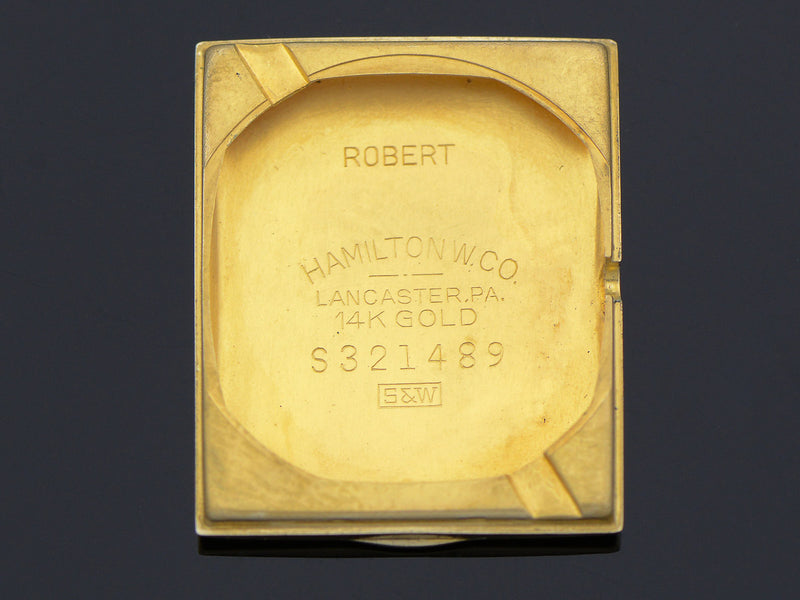 Hamilton 14K Gold Robert Watch Caseback