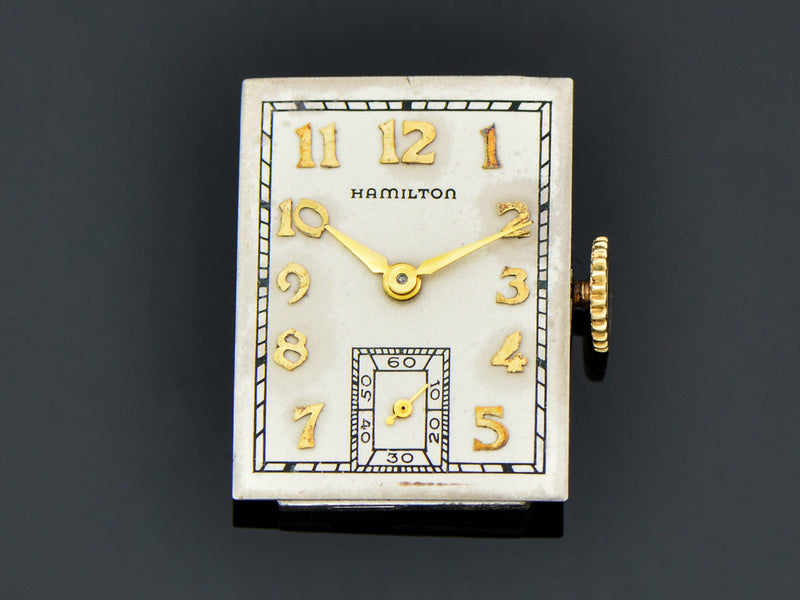 Hamilton 14K Solid Gold Brock Watch Dial | Vintage