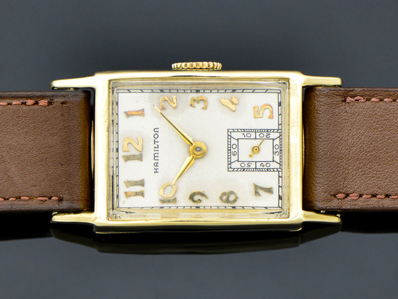 Hamilton 14K Solid Gold Brock Watch | Vintage