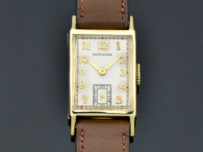 Hamilton 14K Solid Gold Brock Watch | Vintage