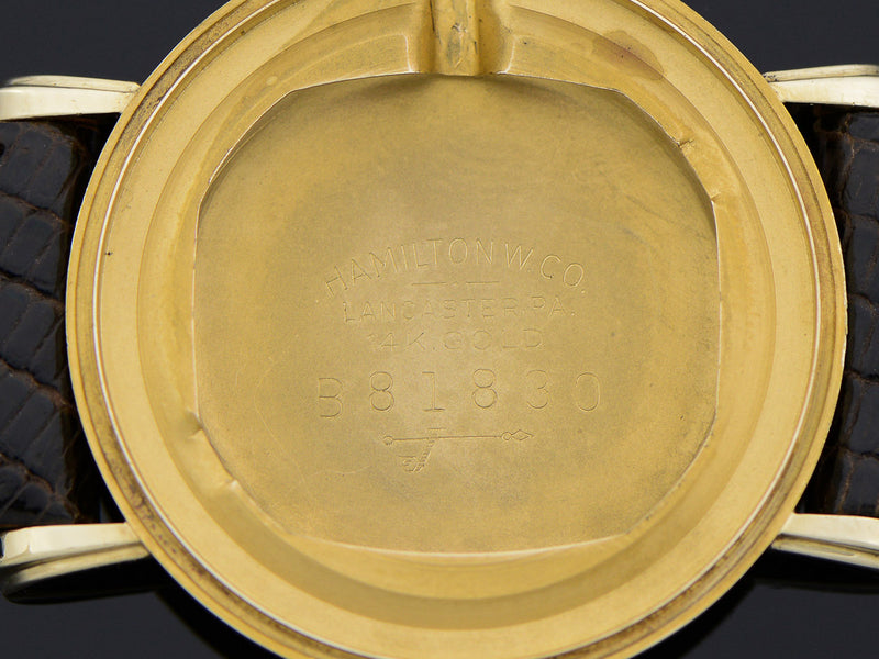Hamilton 14K Yellow Gold Bradford "B" Caseback