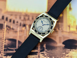 Hamilton 14K Yellow Gold Piping Rock Watch With Unique Dial | Vintage