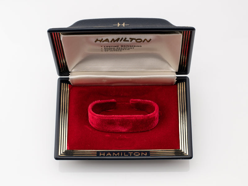 Hamilton 17 Jewel Manual Wind Black Clamshell Box