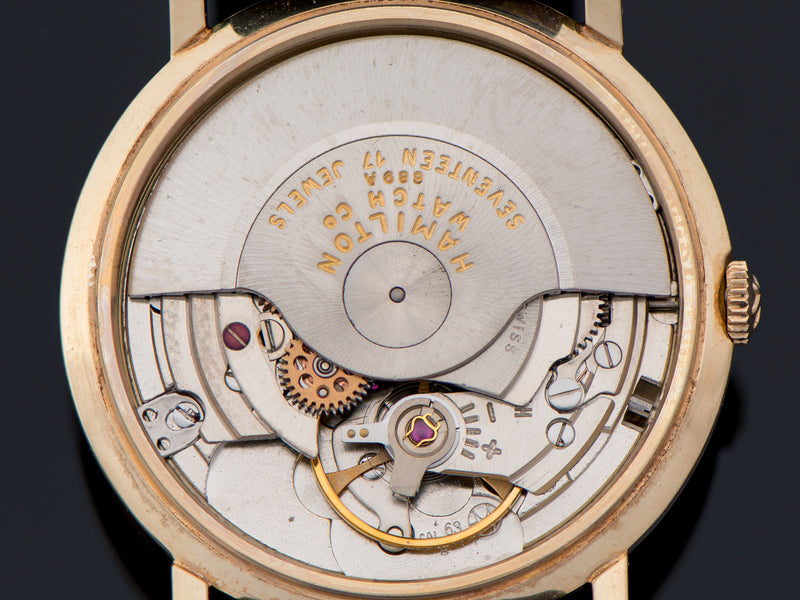 Hamilton Accumatic A-201 Watch 14K Yellow Gold "Pumpkin" Automatic Movement