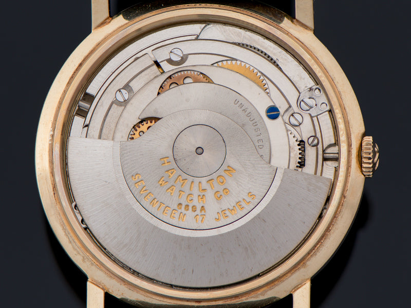 Hamilton Accumatic A-201 Watch 14K Yellow Gold "Pumpkin" Automatic Movement