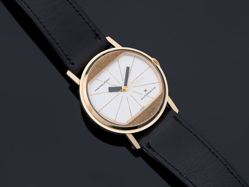 Hamilton Accumatic A-201 Watch 14K Yellow Gold "Pumpkin"