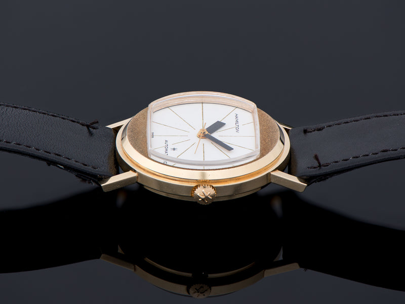Hamilton Accumatic A-201 Watch 14K Yellow Gold "Pumpkin"