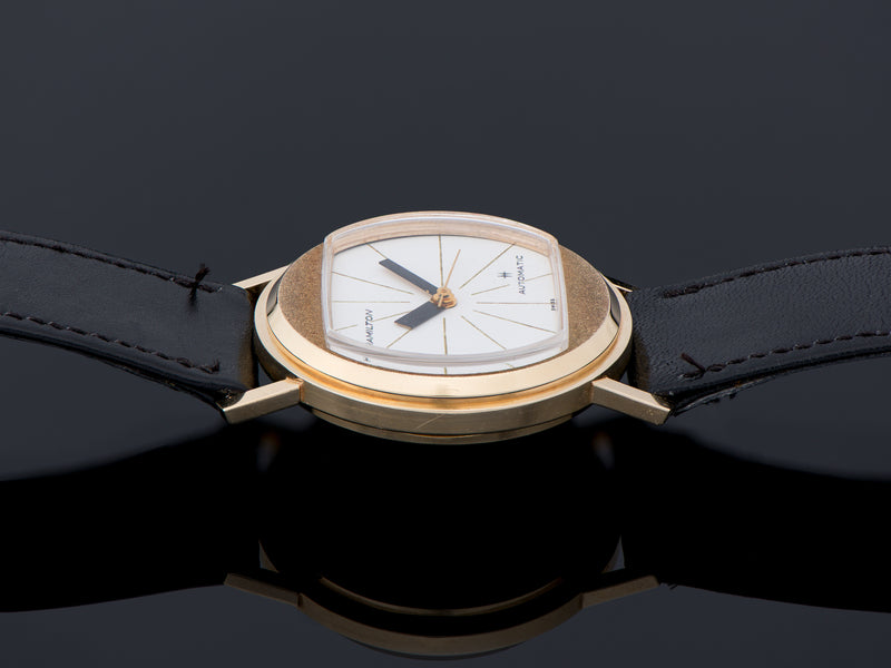 Hamilton Accumatic A-201 Watch 14K Yellow Gold "Pumpkin"