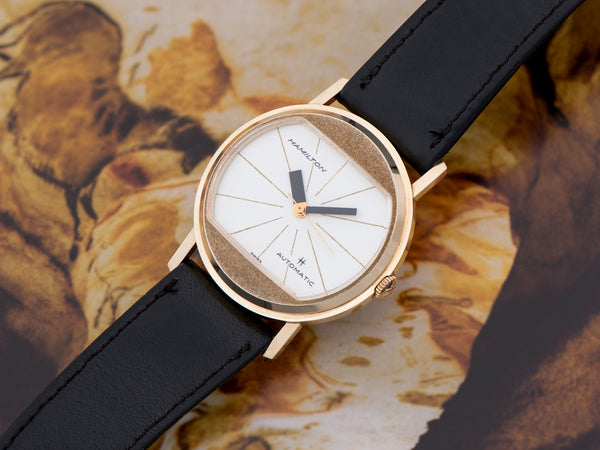 Hamilton Accumatic A-201 Watch 14K Yellow Gold "Pumpkin"