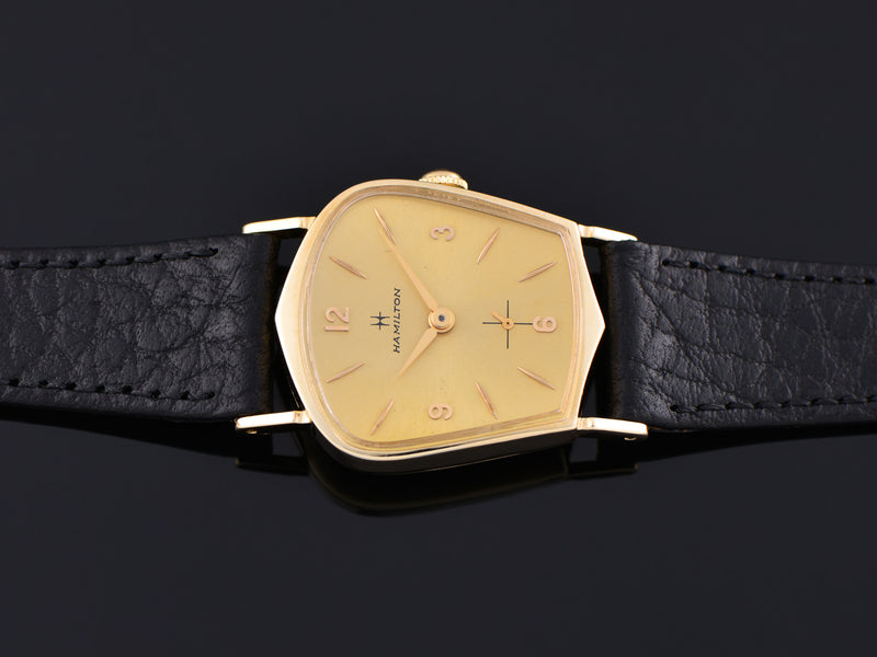 Hamilton Asymmetric Champagne Dial Valiant Watch