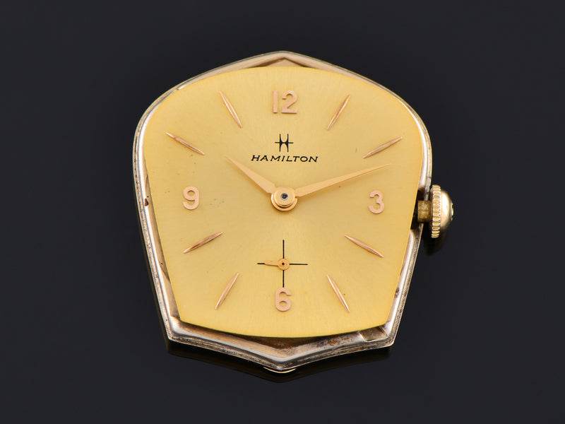 Hamilton Asymmetric Champagne Valiant Watch Dial