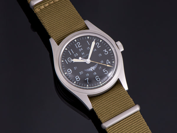 Hamilton Avirex Branded 9219 Hacking Khaki Field Watch