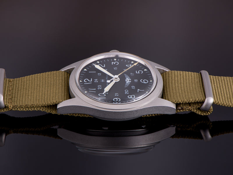 Hamilton Avirex Branded 9219 Hacking Khaki Field Watch