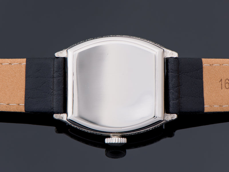 Hamilton Barrel Engraved White Gold Filled Watch Case Back