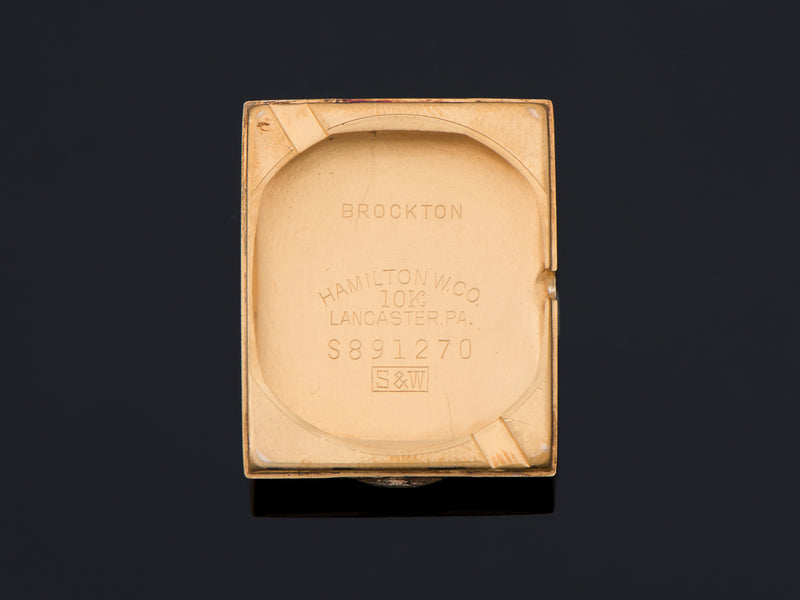 Hamilton Brockton 10K Solid Gold Inner Watch Case Back