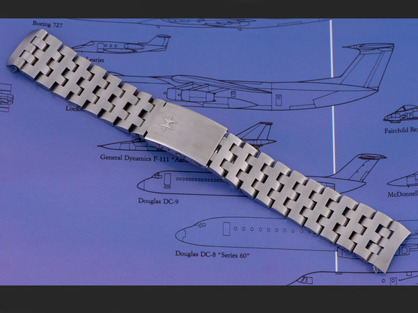 Hamilton Chrono-Matic A & B Bracelet Original Stainless Steel New Old Stock