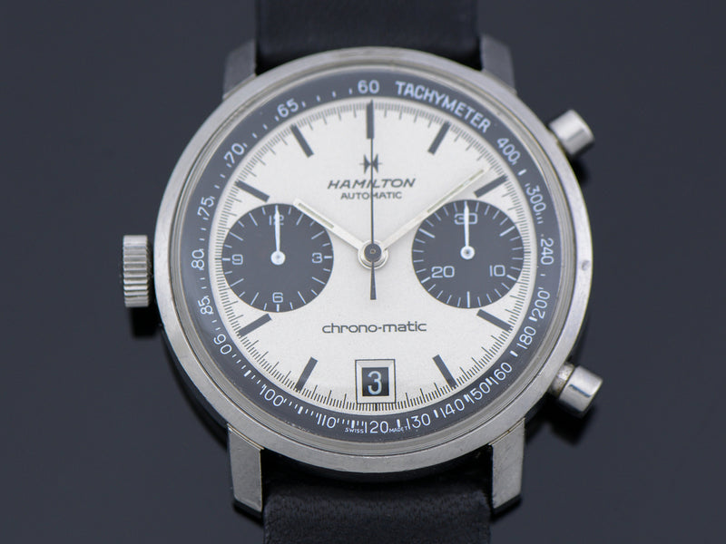 Hamilton Chrono-Matic "A" Caliber 11 Automatic Panda Vintage Watch