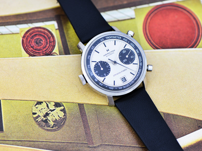 Hamilton Chrono-Matic "A" Caliber 11 Automatic Panda Watch