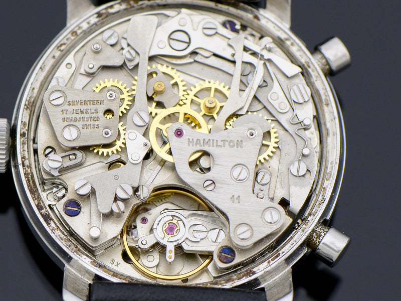 Hamilton Chrono-Matic "A" Caliber 11 Automatic Panda Movement | Vintage
