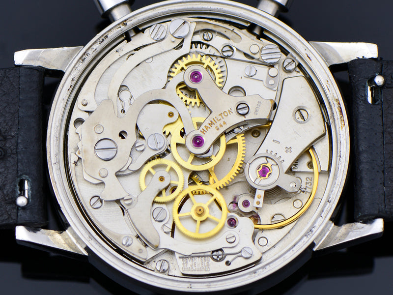 Hamilton Chronograph Reverse Panda Valjoux 7732 Watch Movement