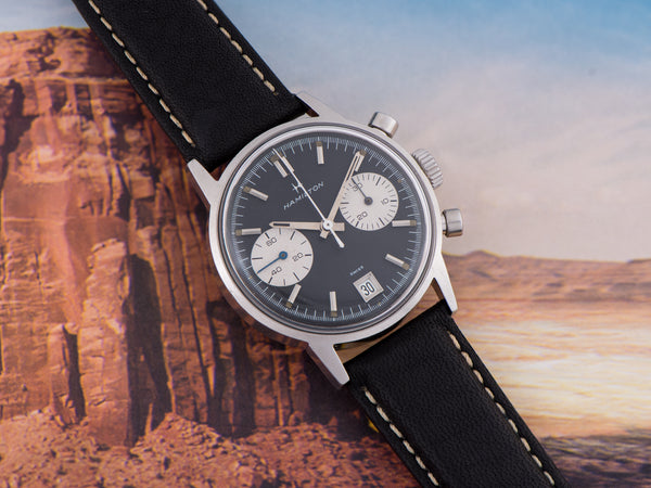 Hamilton Chronograph Reverse Panda Valjoux 7732 Watch