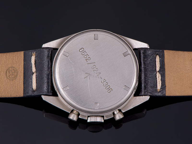 Hamilton Chronograph Valjoux 7733 British Royal Navy Pilot's Asymmetric Watch Case Back