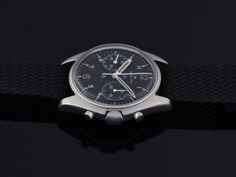 Hamilton Chronograph Valjoux 7733 British Royal Navy Pilot's Asymmetric Watch