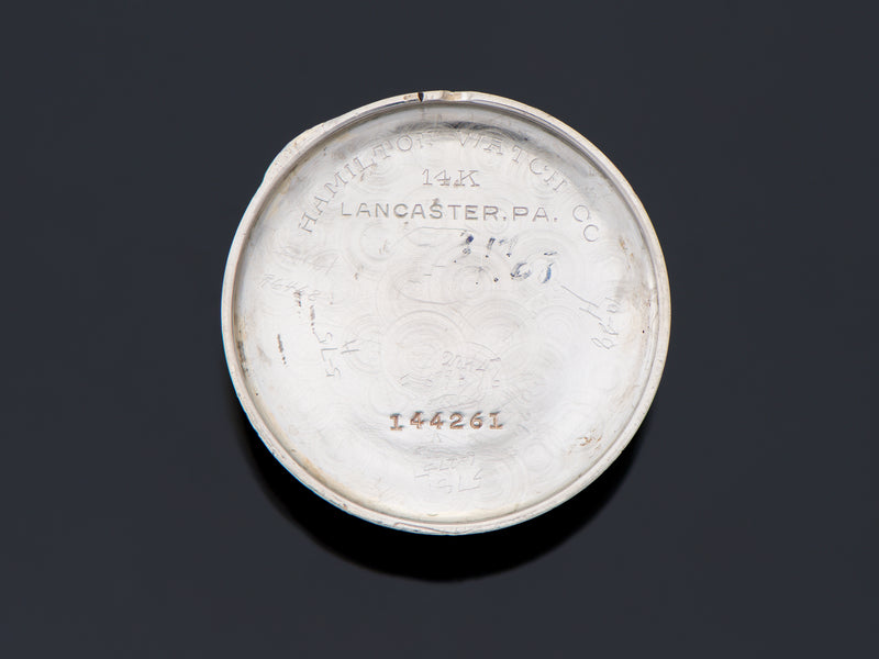 Hamilton Coronado 14K White Gold Inner Watch Case Back