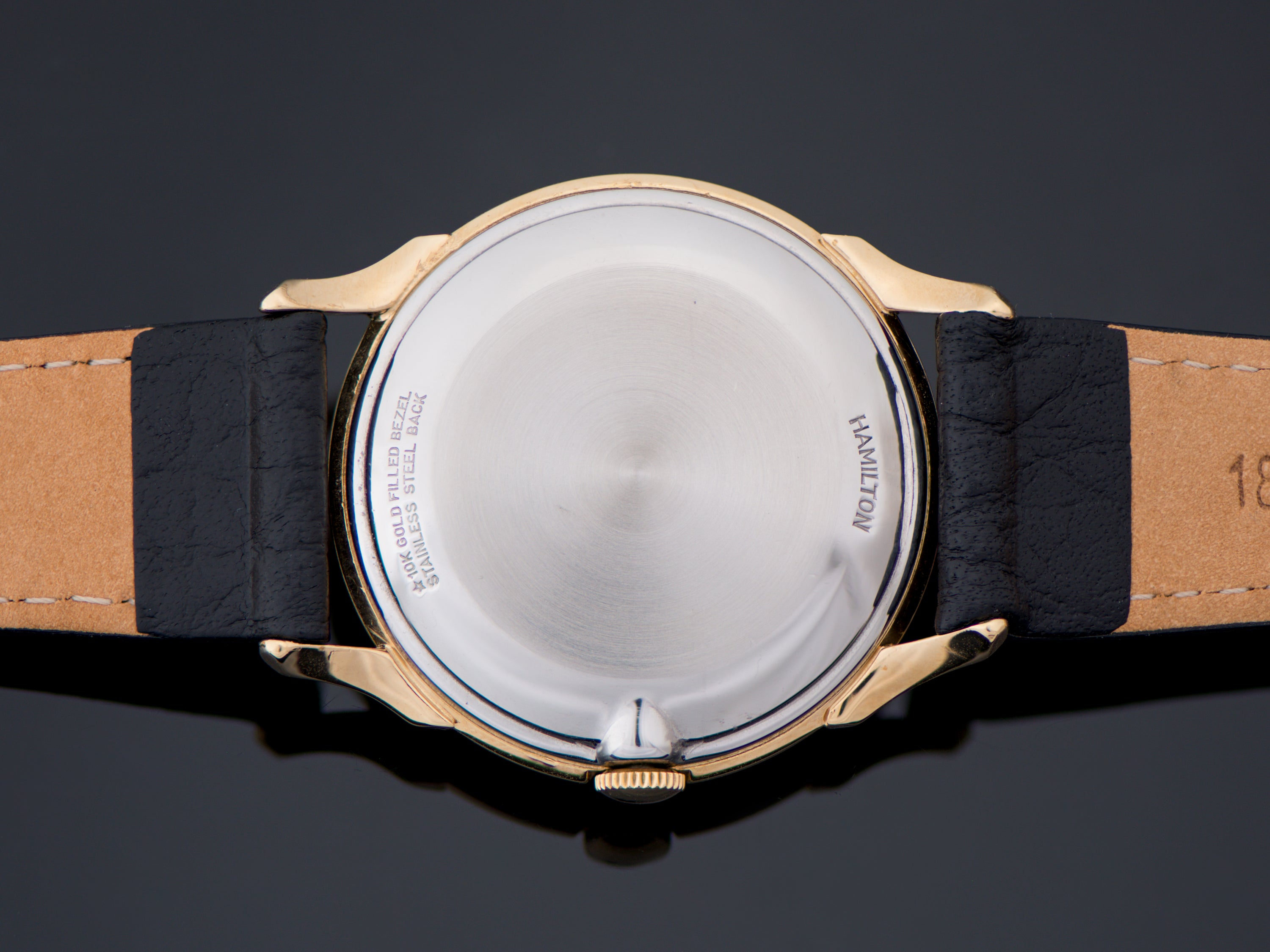 『HAMI 10K WATCH』 Hamilton 10k RGP Bezel Diamond Accent Watch 10k GF Band