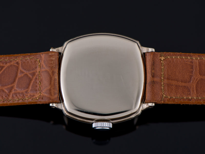 Hamilton Cushion 14K Solid White Gold Watch Case Back
